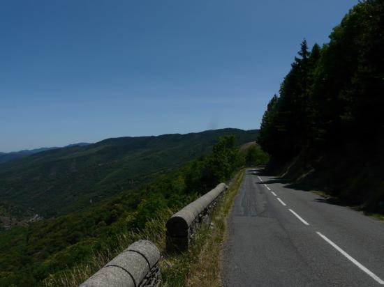 circuit vélo corniche des Cévennes après St André de Valborgne circuit vélo corniche des Cévennes après St André de Valborgne