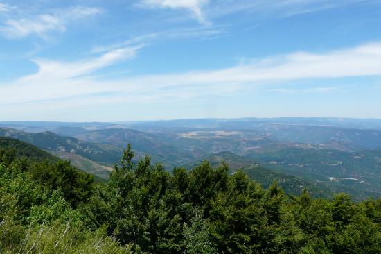 vue sur Villefort et le lac