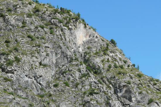 ferratistes dans la première partie de Poingt Ravier