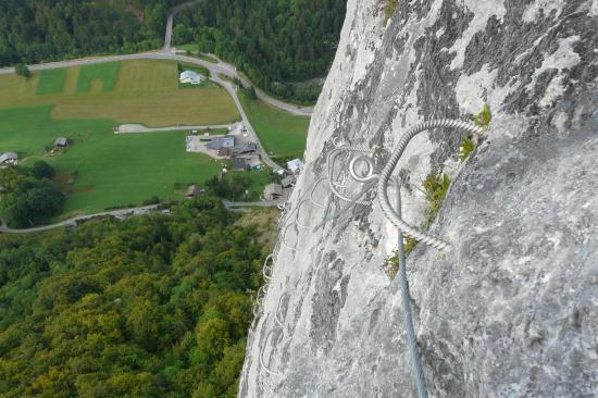 Il y a du gaz ! via ferrata du rocher de la chaux à St Jean d' Aulps