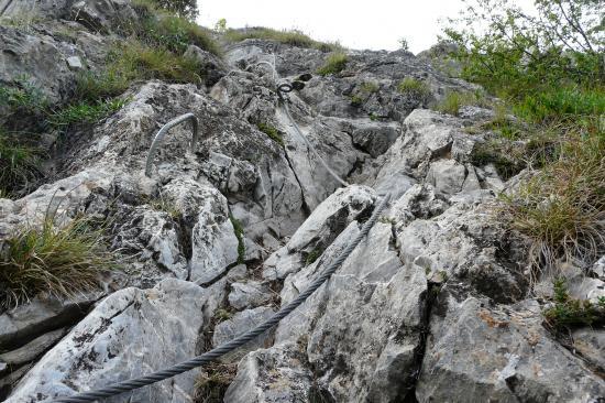 Sortie de la première partie aprés la diagonale (Poingt ravier)