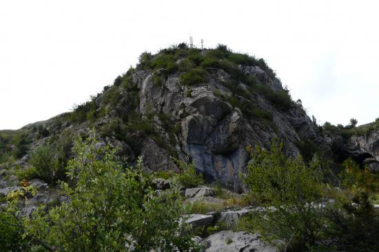 deuxième partie de la via ferrata vers l' antenne