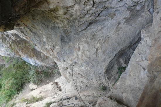 la cheminée de remonteé de la grotte de la via Poingt ravier à valloire