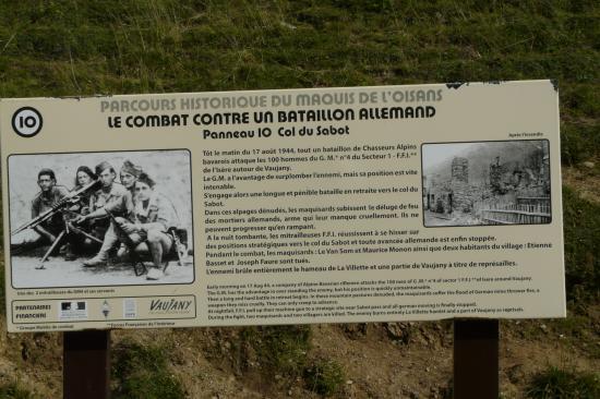 col du Sabot, un peu d' histoire et de mémoire