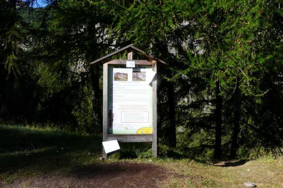 panneau d'information des vias des Orres panneau d'information des vias des Orres
