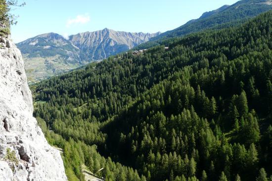 dans la via de la cascade aux Orres, panorama tranquille !