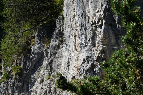 Encore une belle traversée dans la première partie de la via de la cascade aux Orres