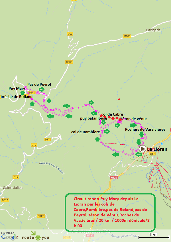 Circuit rando puy mary depuis le lioran cantal