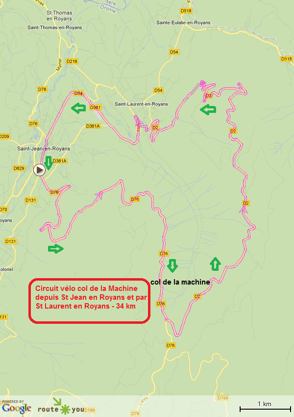 Circuit velo col de la machine 1