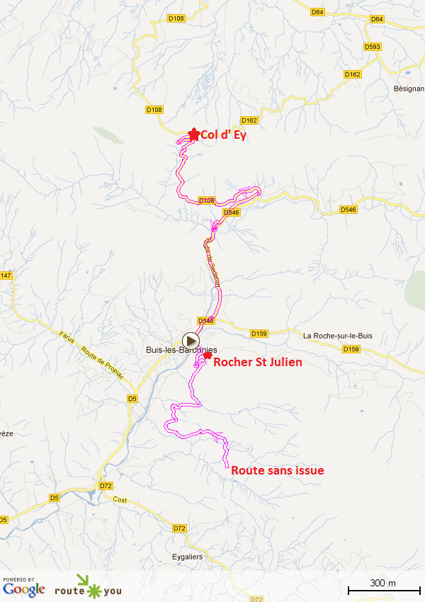 col d'ey et envers du rocher st-julien depuis Buis-les-baronies