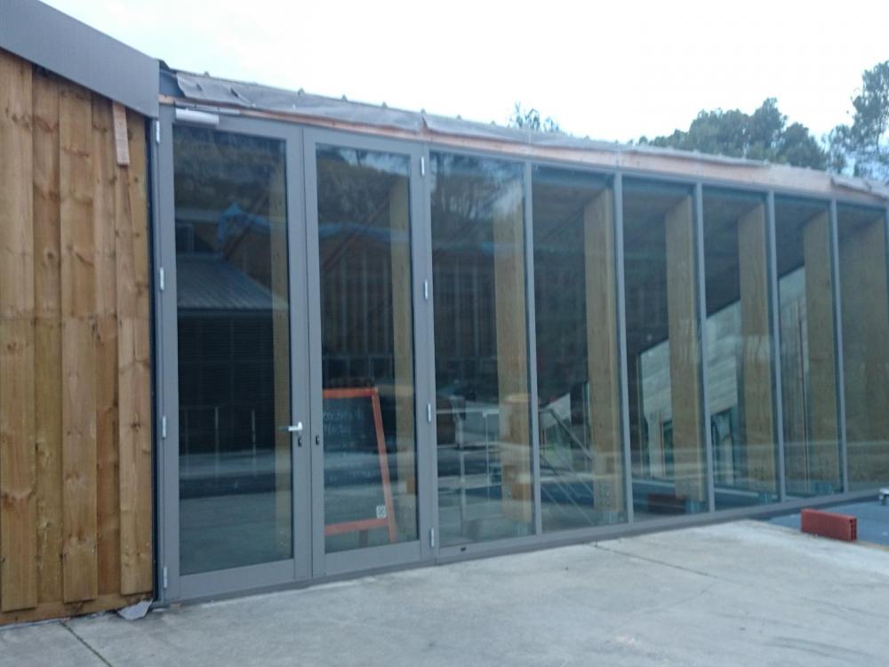 pavillon d' accueil du domaine de l' Hortus à Valflaunés