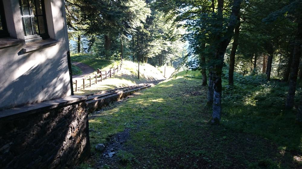 L' arrivée du funiculaire au Capucin