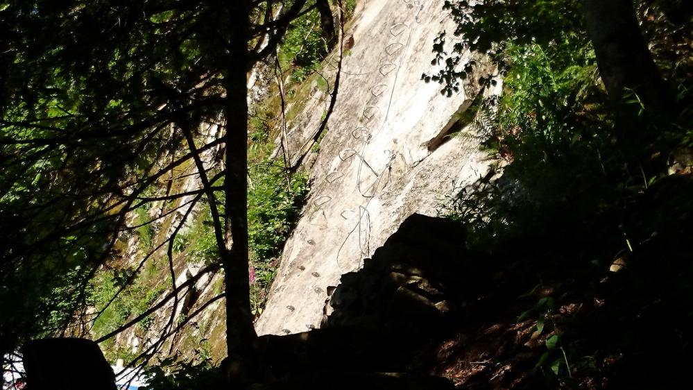 Le départ de la via ferrata du Capucin