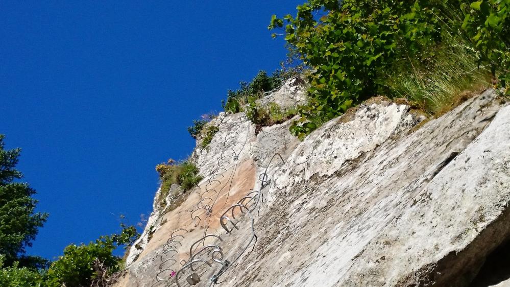 Via du Capucin, un beau mur vertical pour commencer !