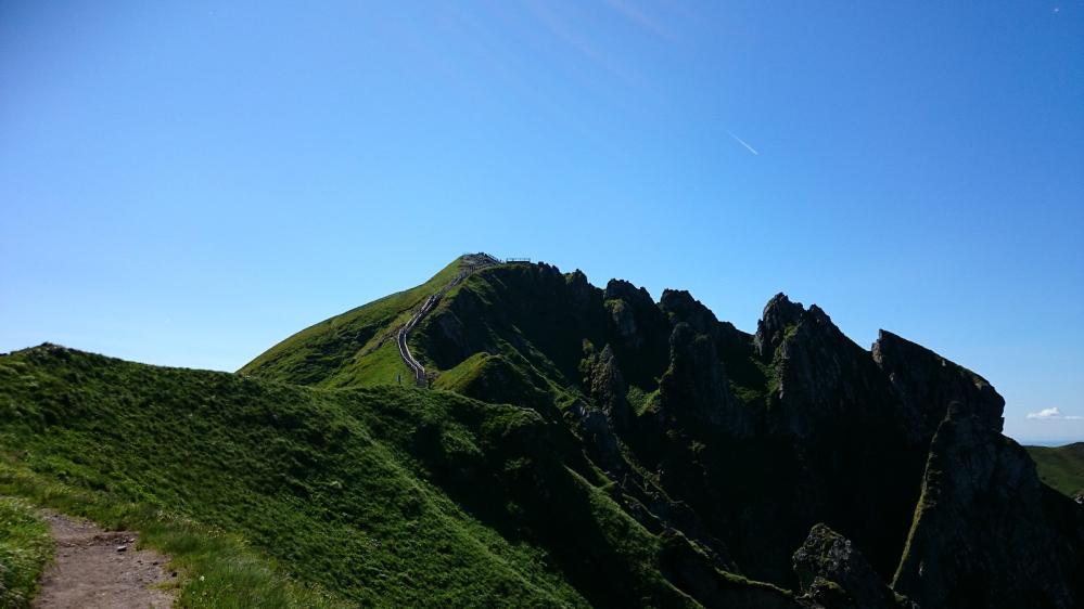 Le Puy de Sancy avec ses escaliers de montée !