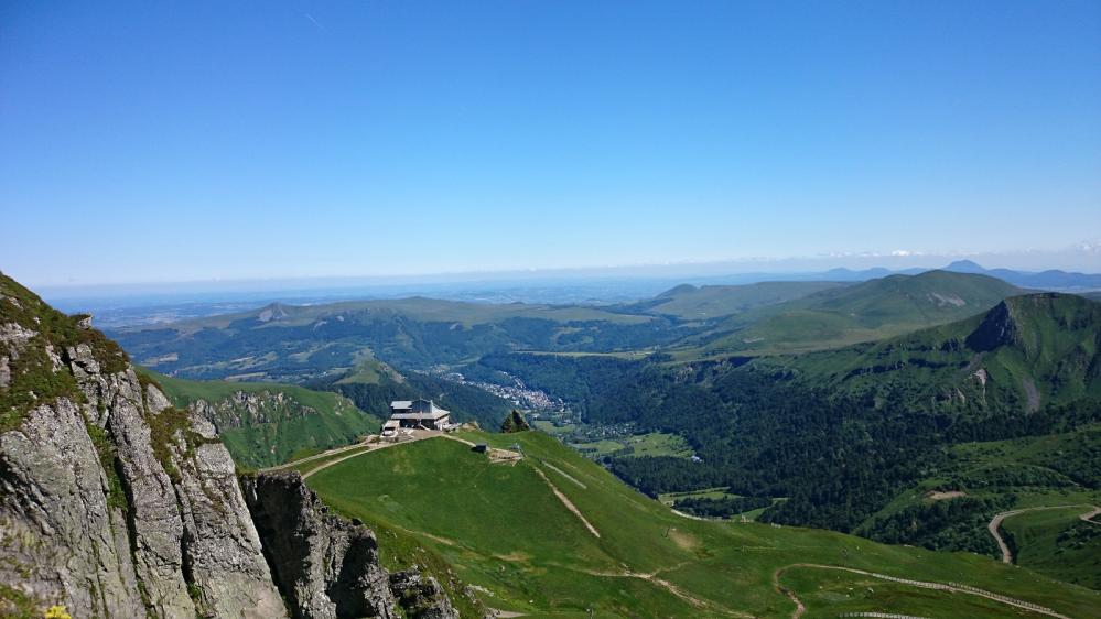 Arrivée du téléphérique du Puy de sancy