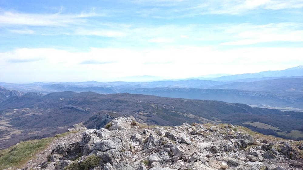 Pech de Bugarach ...Vue depuis le sommet !