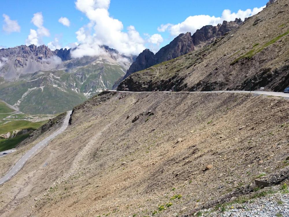 la dernière rampe avant le sommet du galibier