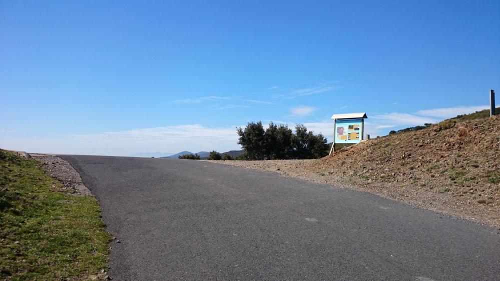 Arrivée au col de Banyuls !