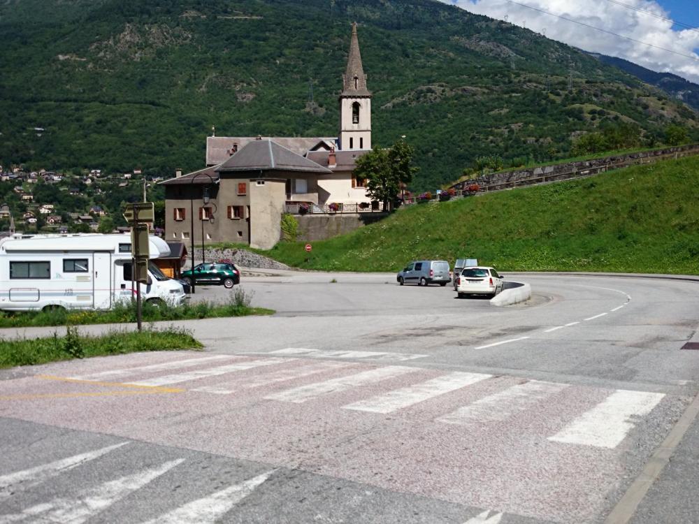 Départ depuis le parking de St Martin d'Arc