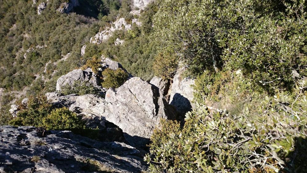 La descente du pic d'Anjeau