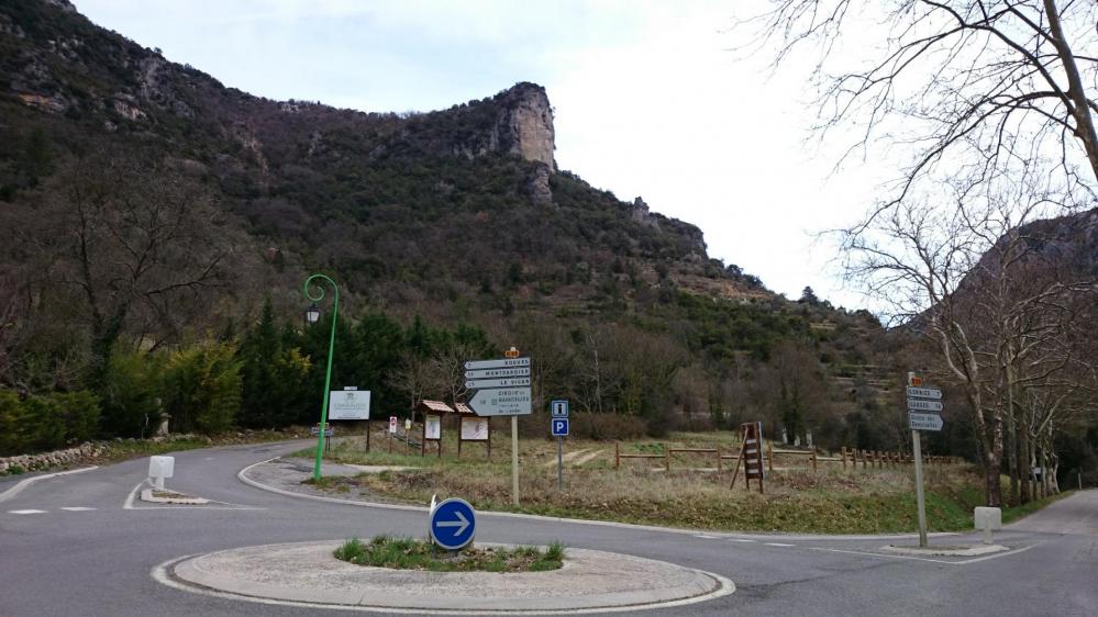 Bifurcation à Madières pour quitter la vallée de la Vis en direction de Montdardier
