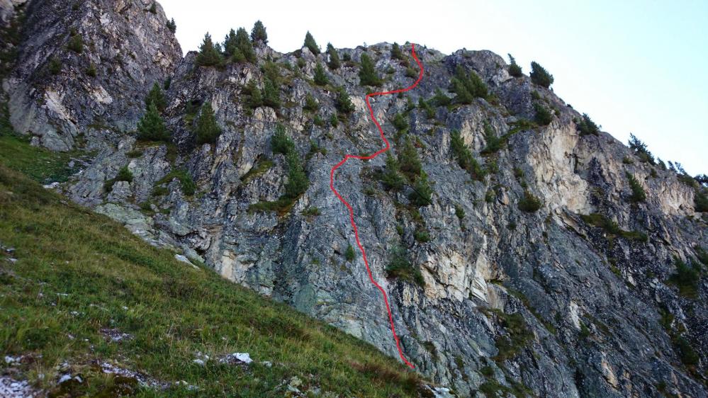 Le premier tronçon de la via ferrata des Bourtes à Belle Plagne