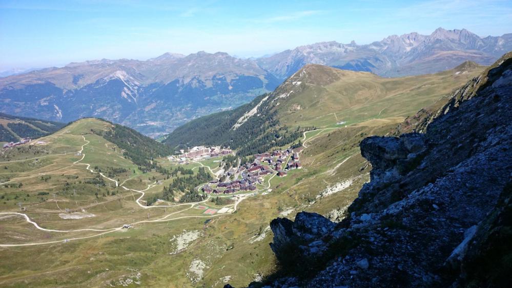 Déjà une belle vue sur Belle Plagne !