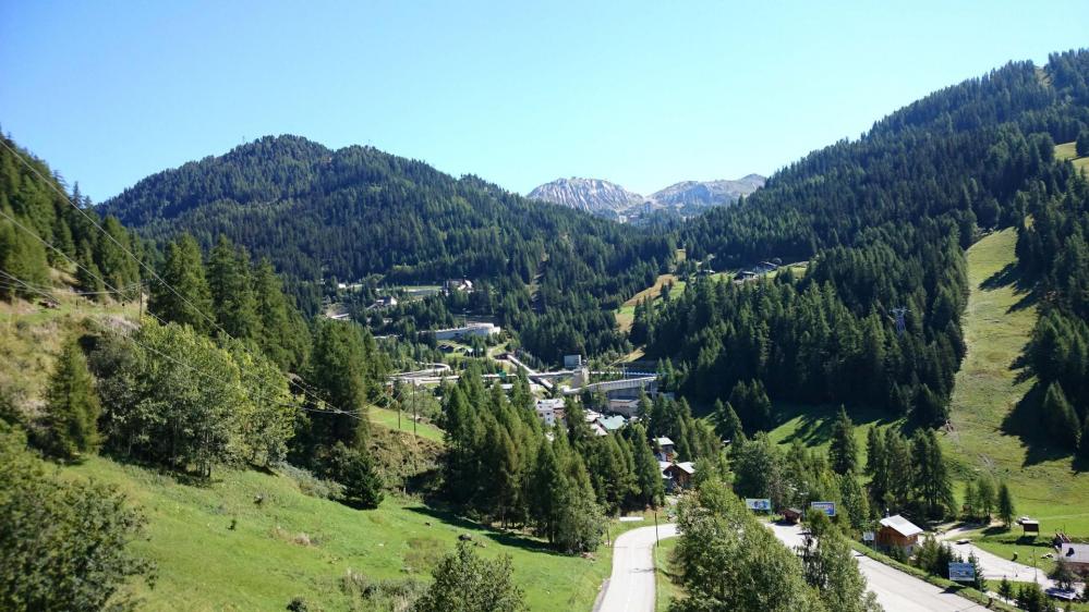 La piste de bobsleigh à La Plagne