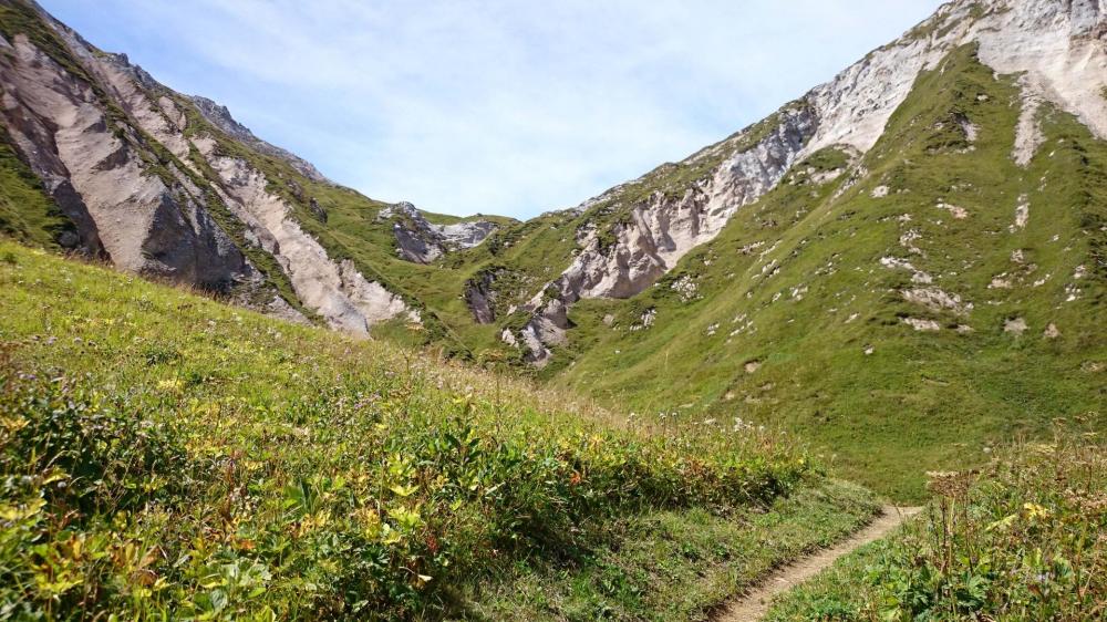 En vue du col des Saulces