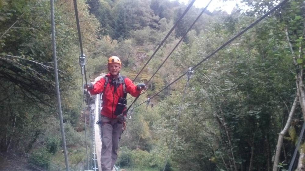 La grande passerelle au départ de la via de Prabouré