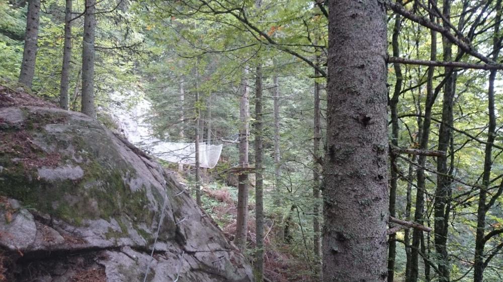 Pont népalais de la via ferrata de Prabouré