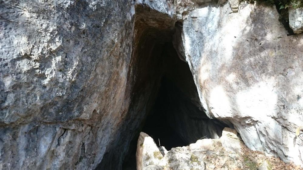 L' entrée de la grotte Henri Pujol