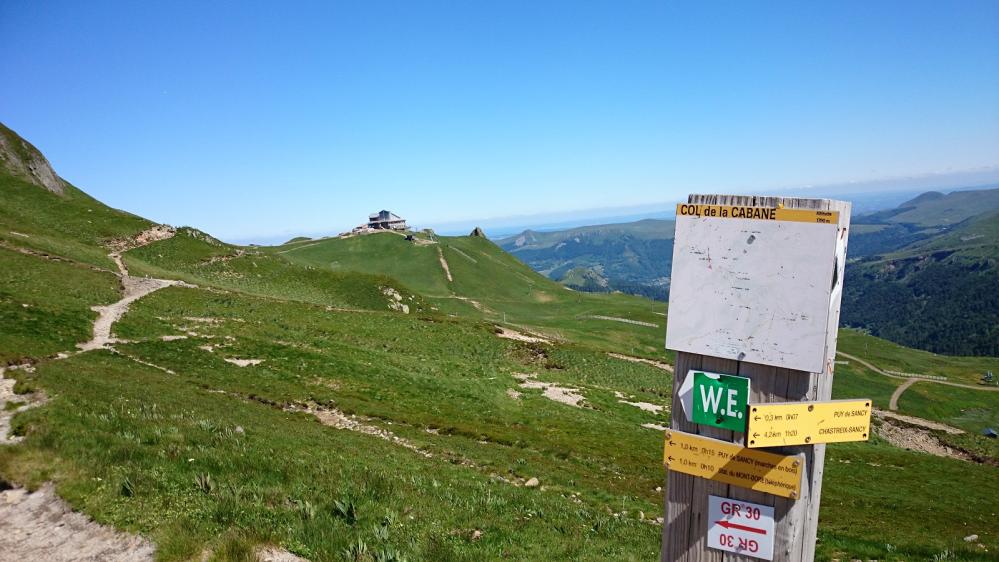 En dessous du Puy de Sancy au col de la cabanne