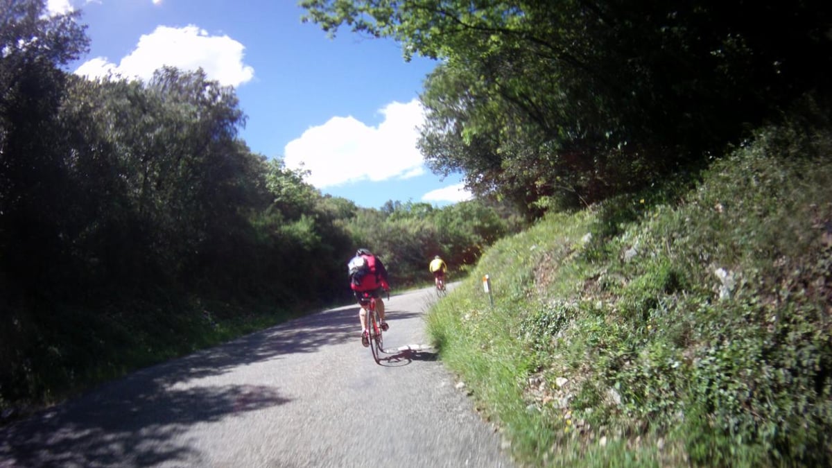 je rattrappe des cyclistes
