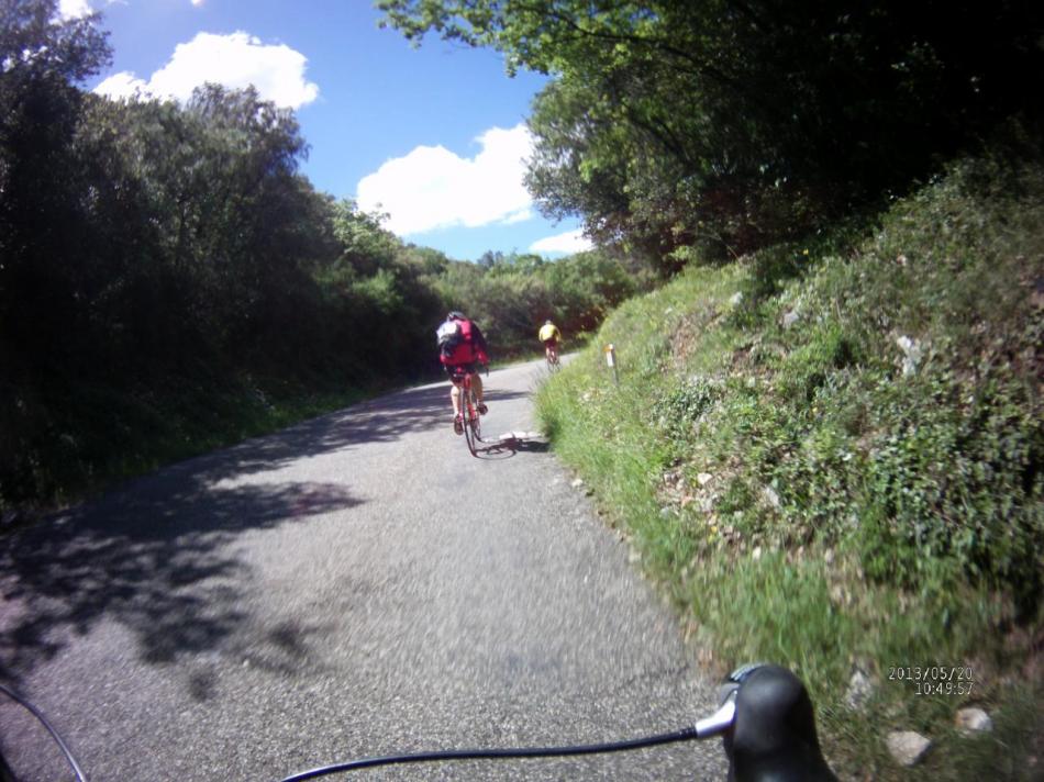 je rattrappe des cyclistes