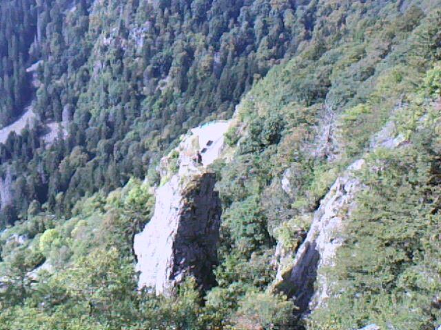 les rochers au dessus du col de la Schlucht