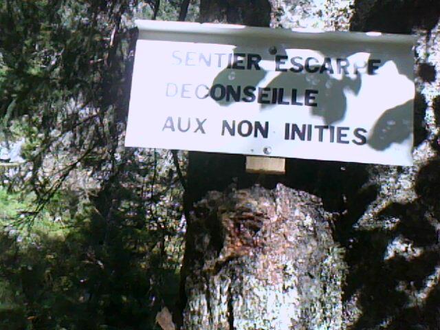 sentier du Hirschsteine : mise en garde !