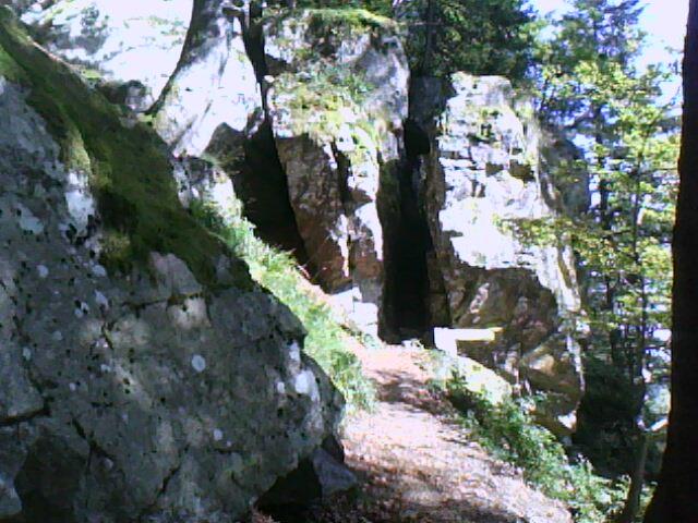 cheminée de départ du sentier aménagé du Hirschsteine