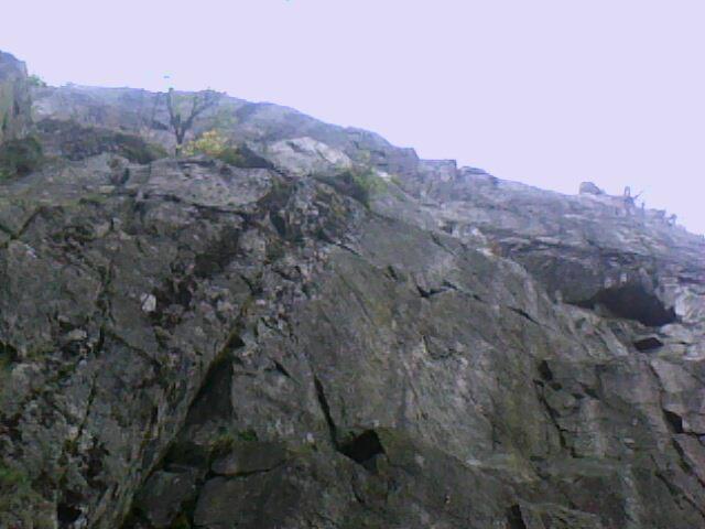 le rocher d 'escalade du Tanet