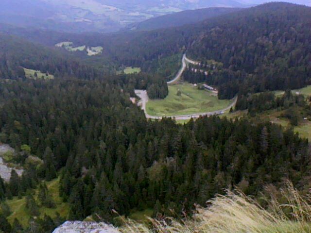 le site parking/auberge du Seestaettle au bas du Tanet