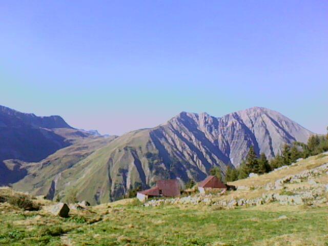 début du chemin de retour de la via de Vaujany