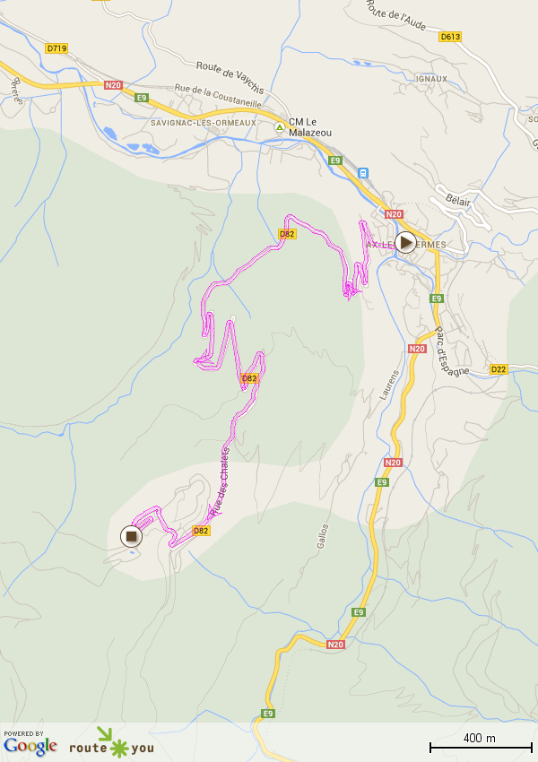 Montée à vélo / Ax les trois domaines