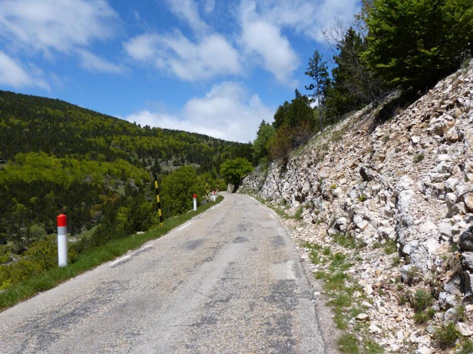 La montée vers le chalet Reynard (Ventoux)