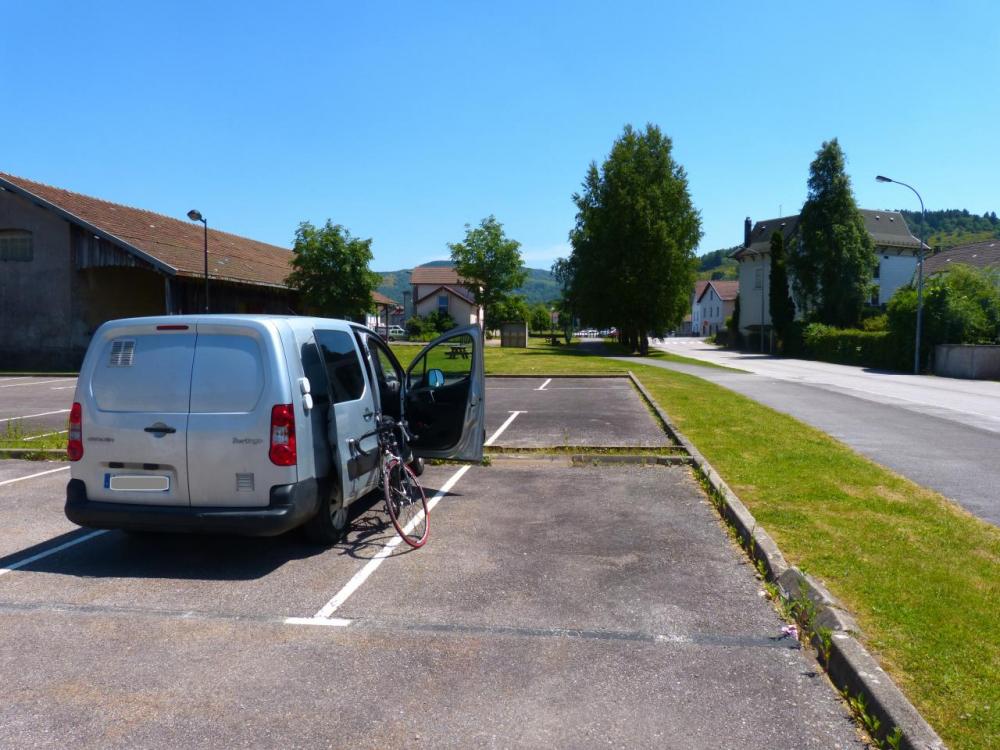 au départ du Thillot sur le parking du gymase