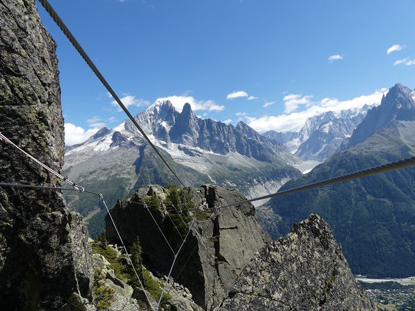 via ferrata des Evettes à Chamonix