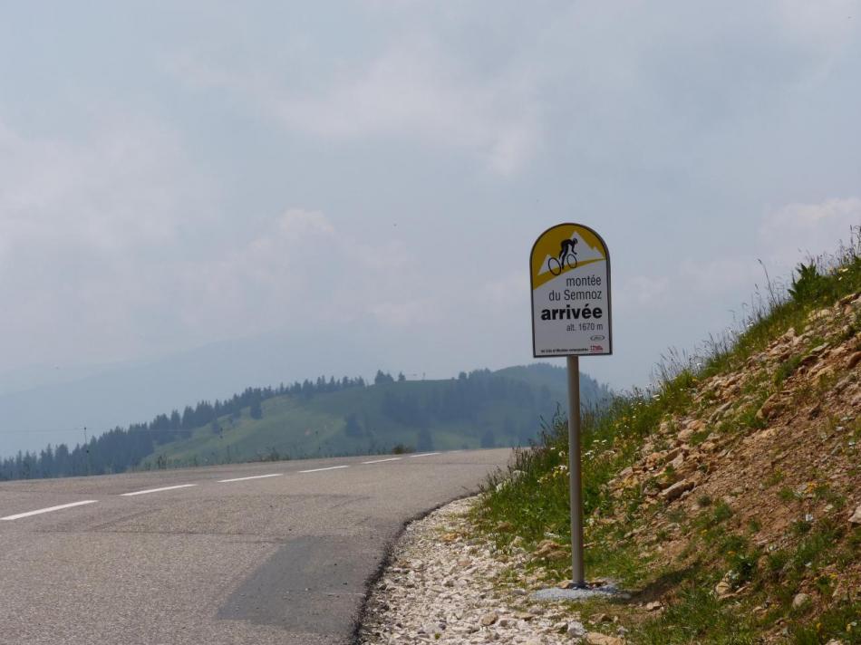 arrivée de l' étape du tour 2013 au Semnoz