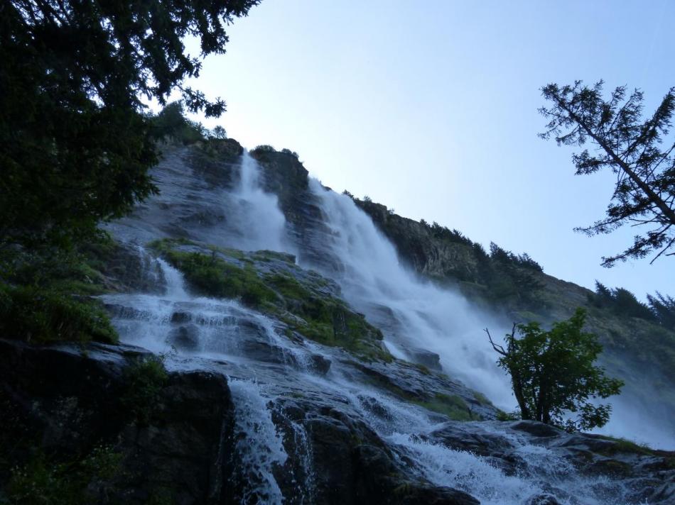 la cascade de la Fare à Vaujany