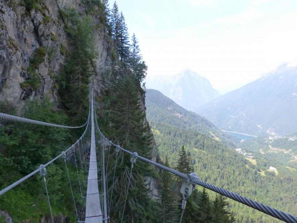 la passerelle du Berrichon à Vaujany