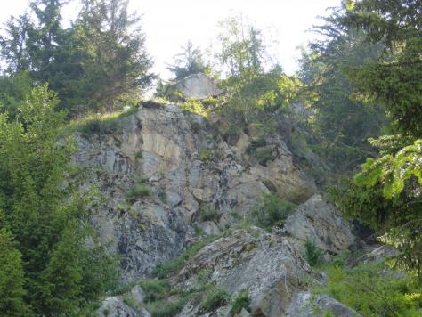 deuxième partie commune aux vias ferrata de la cascade et des passerelles à Vaujany